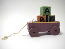 画像2: 積み木のカートABC (2)
