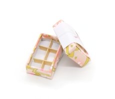 画像5: ミニチュア雑貨 紙折り箱（ピンク）/ 折り詰め 菓子折り (5)