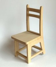 画像1: ミニチュア家具・椅子無塗装 (1)