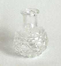 画像1: ミニチュアガーデン用品 カットグラス花瓶 (1)