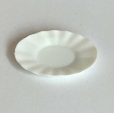 画像1: ミニチュア食器　波型楕円皿 (1)