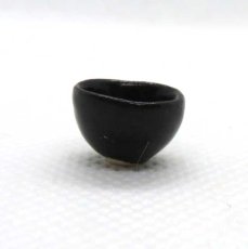 画像3: ミニチュア陶器　　汁椀・黒 (3)