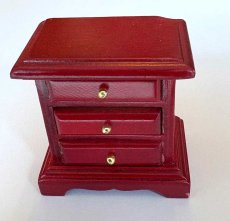 画像1: ミニチュア家具・引き出しマホガニー　処分品 (1)