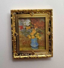 画像2: ミニチュア絵画 向日葵 / 絵画 花瓶の花 (2)