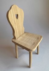 画像2: ミニチュア家具・椅子無垢材 (2)