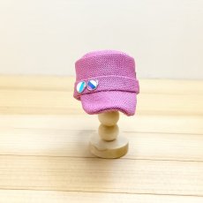 画像2: ミニチュア・ワークキャップ ピンク (2)