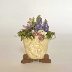 画像1: ミニチュア・華やか寄せ植え鉢 C (1)