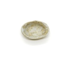 画像3: ミニチュア陶芸食器 楕円カレー皿 ベージュ (3)