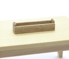 画像4: ミニチュア家具 テーブル（無塗装 / おまけ付） (4)
