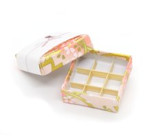 画像3: ミニチュア雑貨 紙折り箱（ピンク）/ 折り詰め 菓子折り (3)