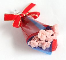 画像2: ミニチュアフラワー バラ・花束（ピンク） (2)