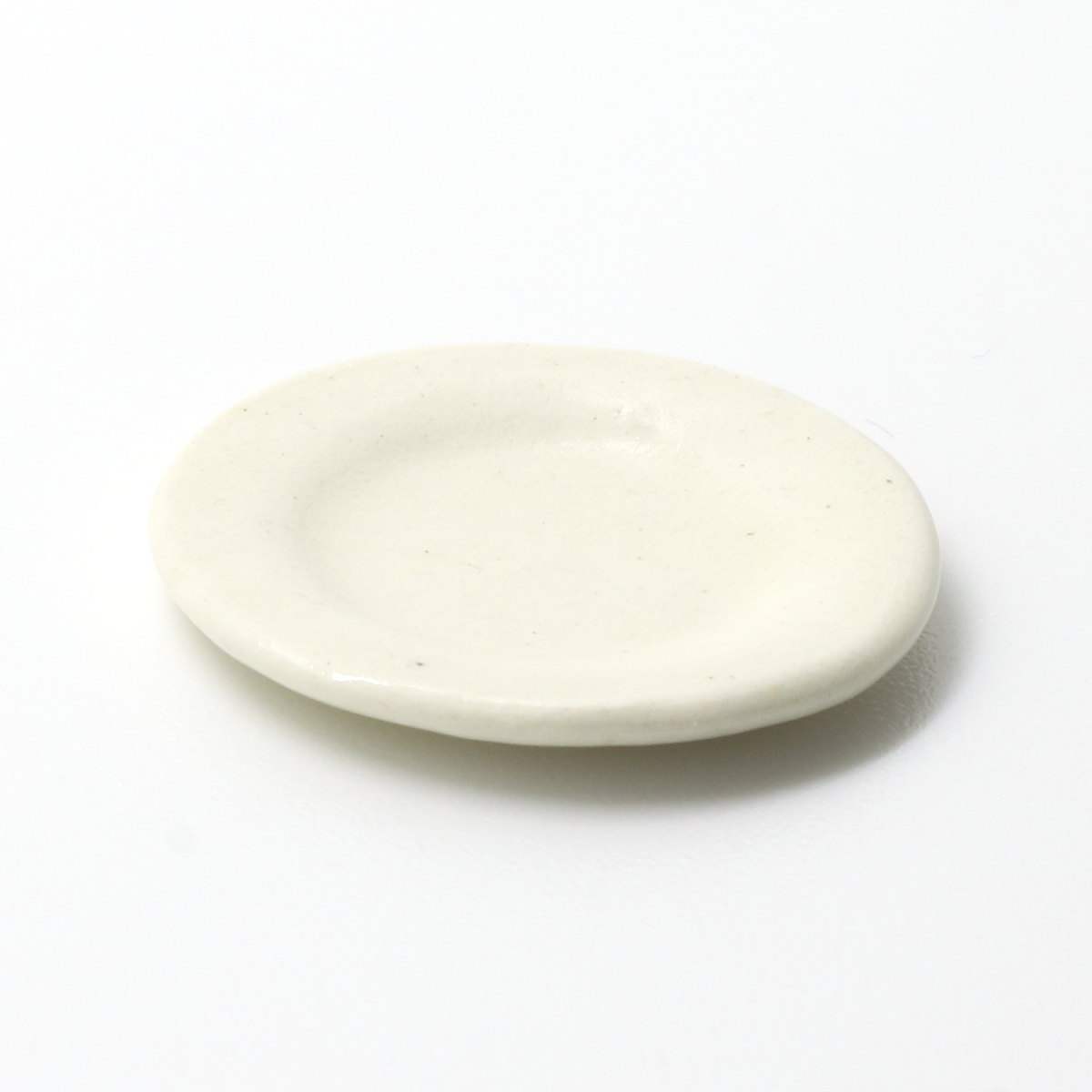 限定モデル ミニチュアパーツ 陶器 Mサイズ [MPLP39] (セラミックプレート カラー：ホワイト) [m-s][imp] 