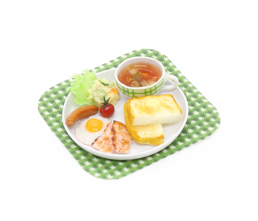 ミニチュアフード 和食ワンプレート朝食セット - おもちゃ