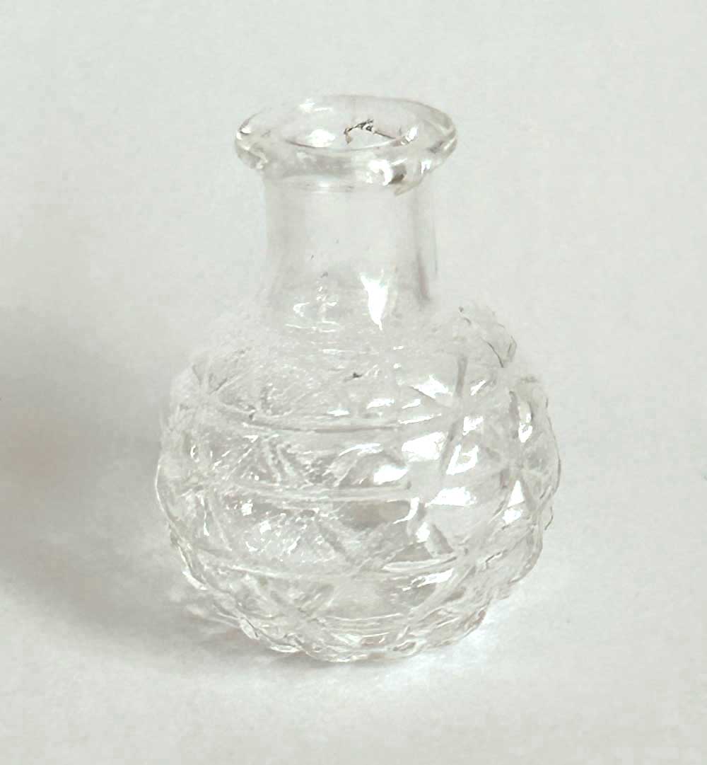 ミニチュアガーデン用品 カットグラス花瓶