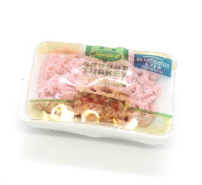 画像1: ミニチュアフード 精肉パック 鶏ひき肉 / チキン ミート (1)