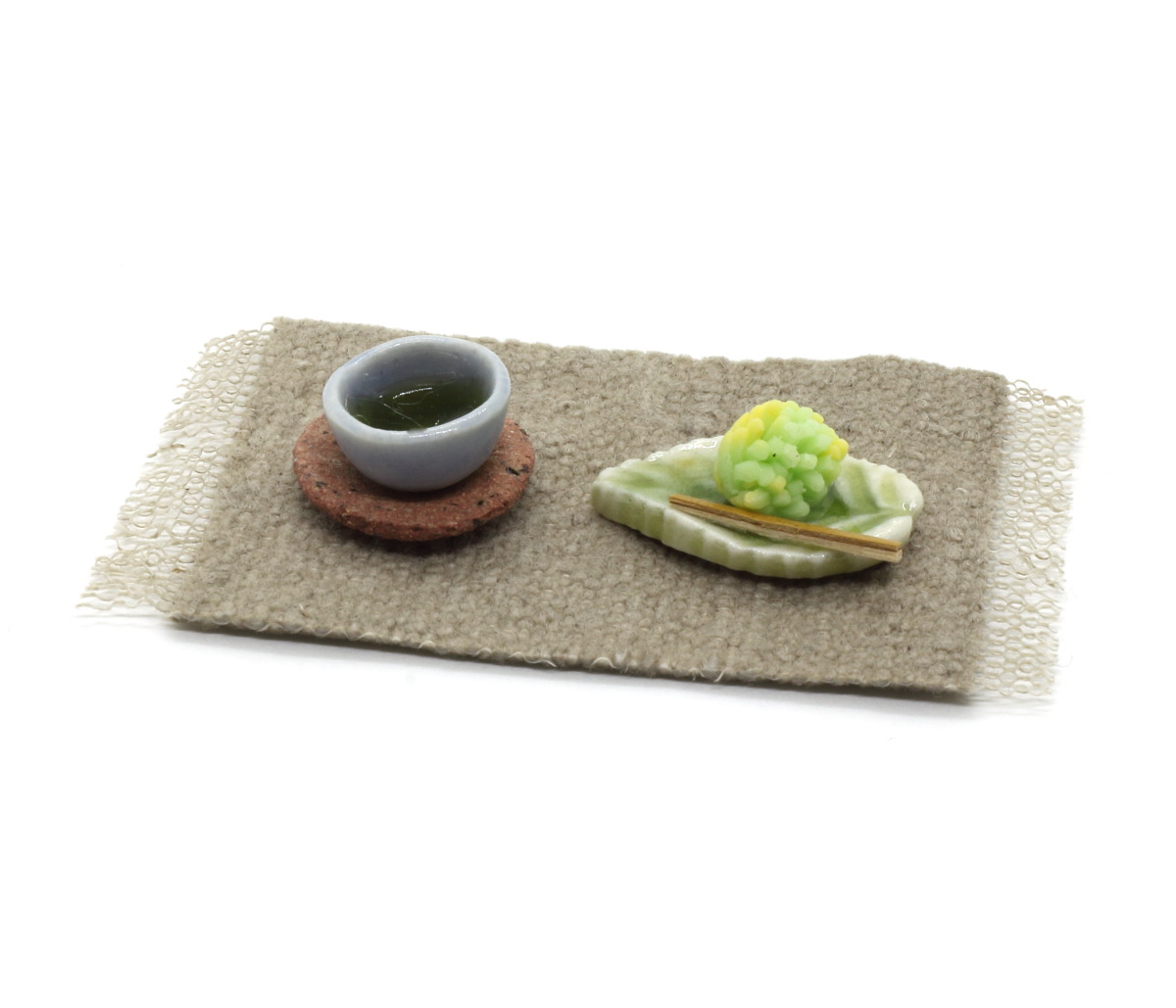画像1: ミニチュア和風フード 煎茶セット (1)