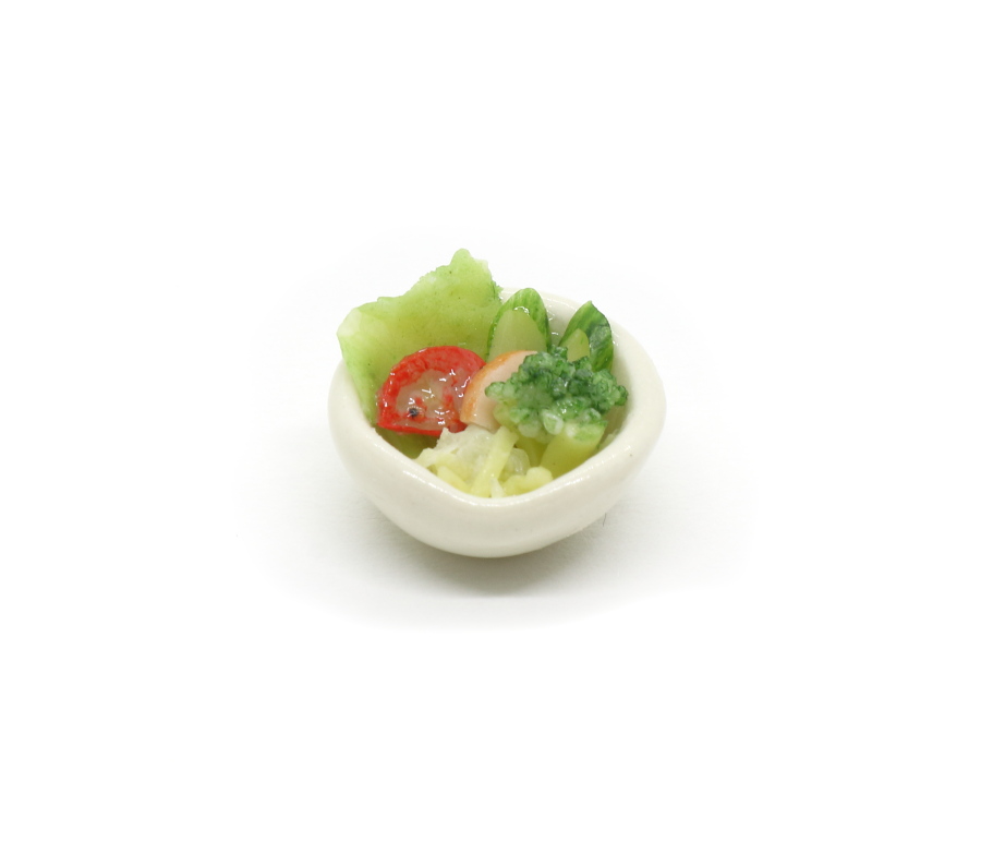 画像1: ミニチュアフード サラダ (1)